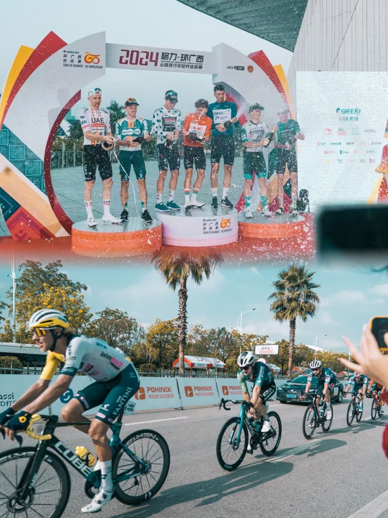 نظارة شمسية لركوب الدراجات في العلامة التجارية مع 2024 UCI WorldTour/Tour of Guangxi